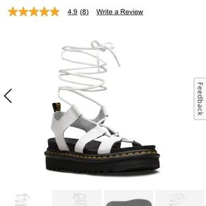 Dr marten white gladiator sandals